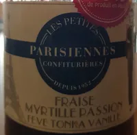 Confiture Fraise Myrtille Passion Fève Tonka Vanille