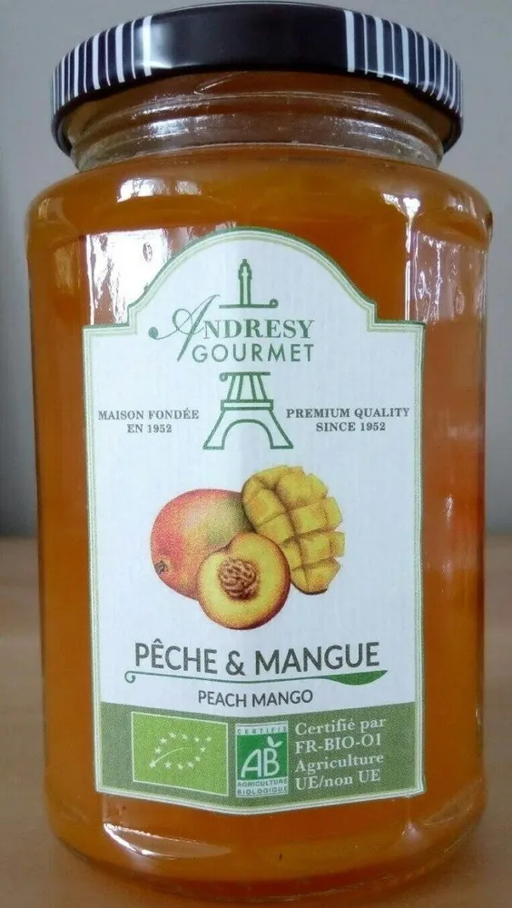 Confiture Pêche et Mangue