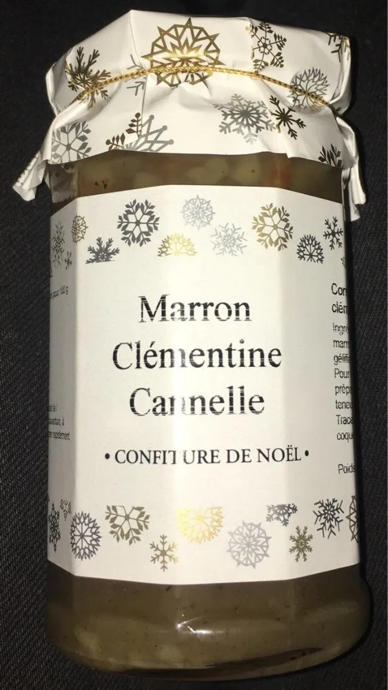 Confiture marron clementine cannelle