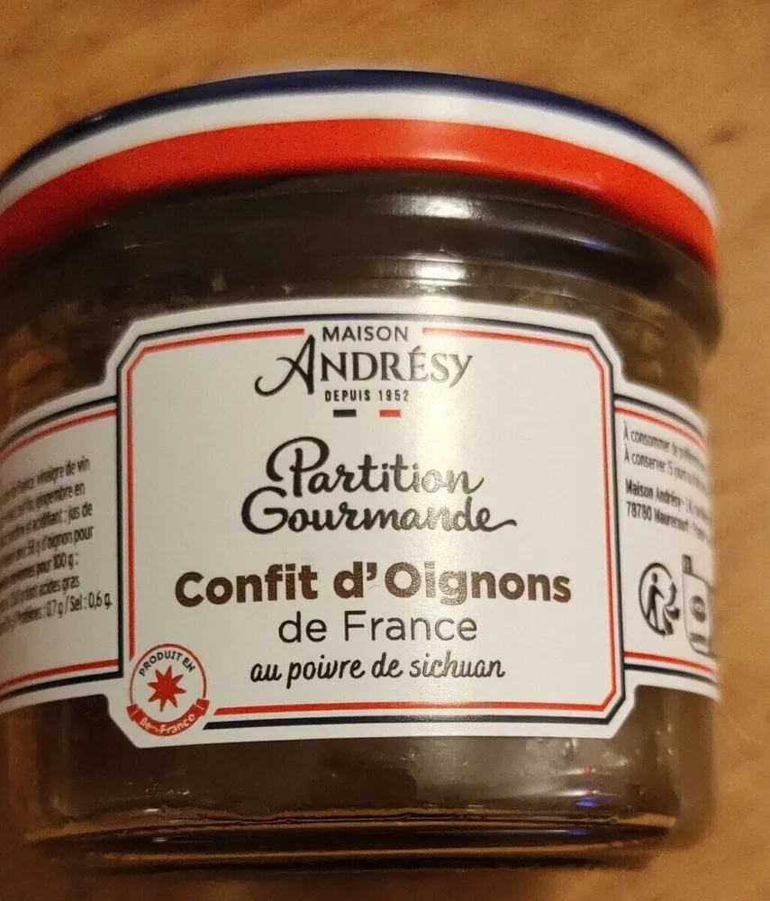 Confit d oignons de France au poivre de Sichuan