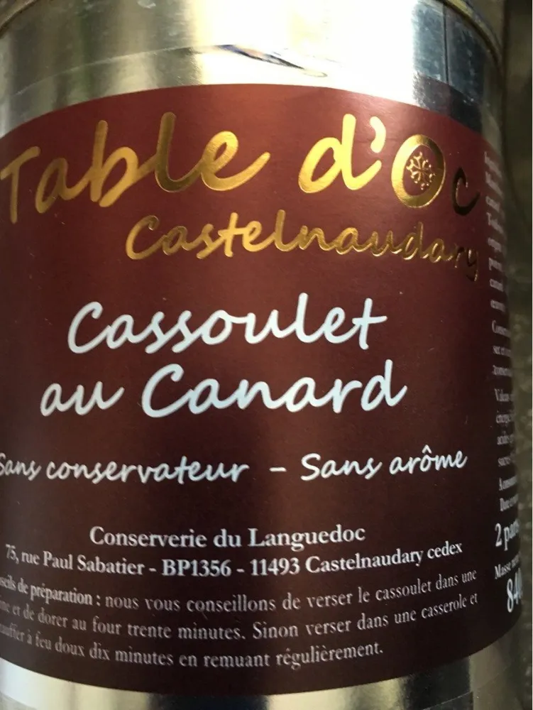 Cassoulet au canard