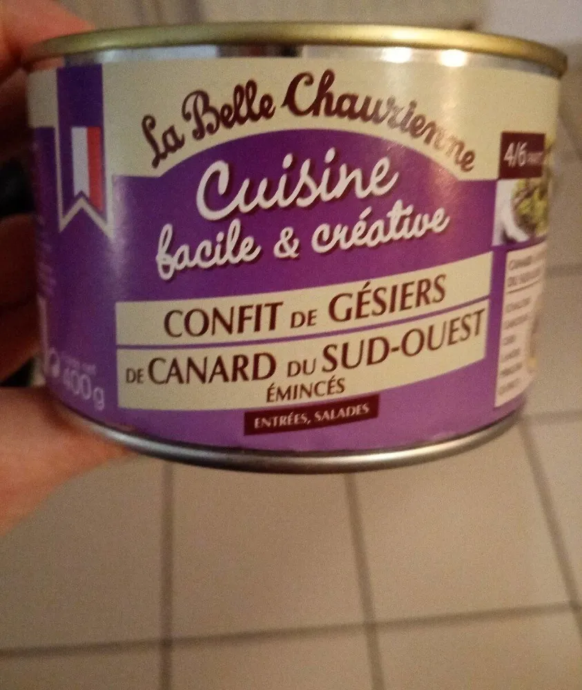 Confit de gésiers de canard du sud-ouest