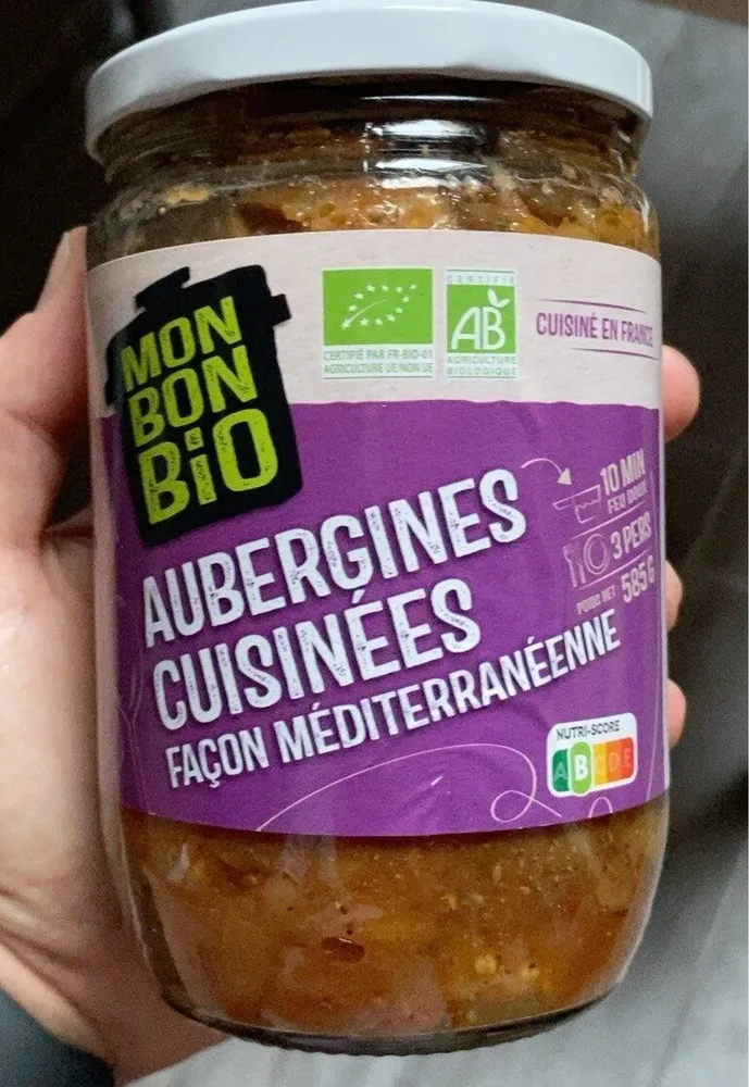Aubergines cuisinees
