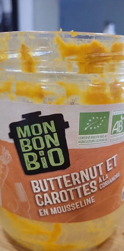 Butternut et carottes à la coriandre en mousseline