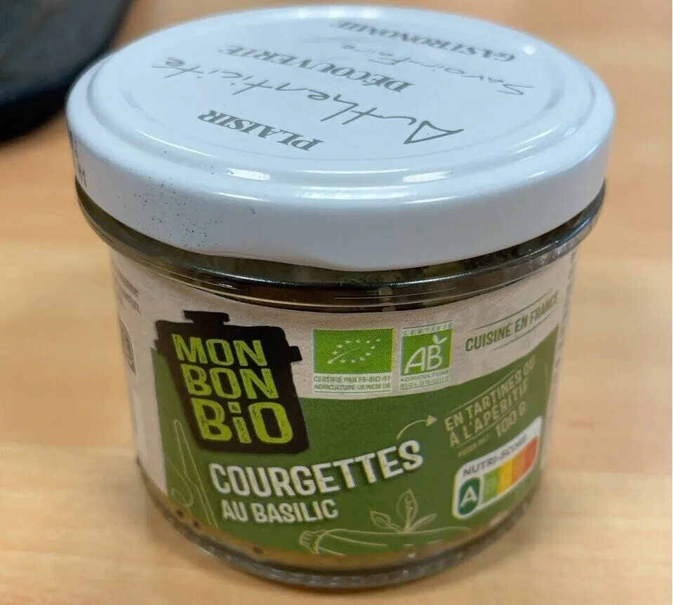Courgettes au basilic