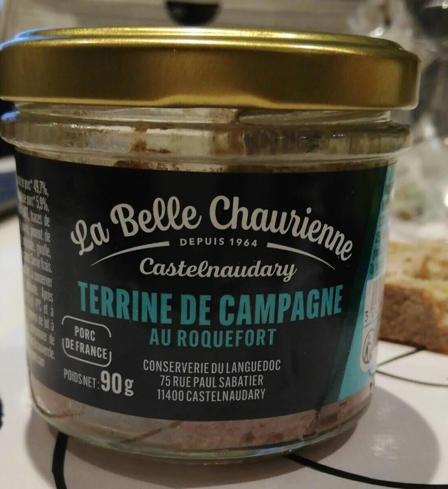Terrine de campagne au roquefort