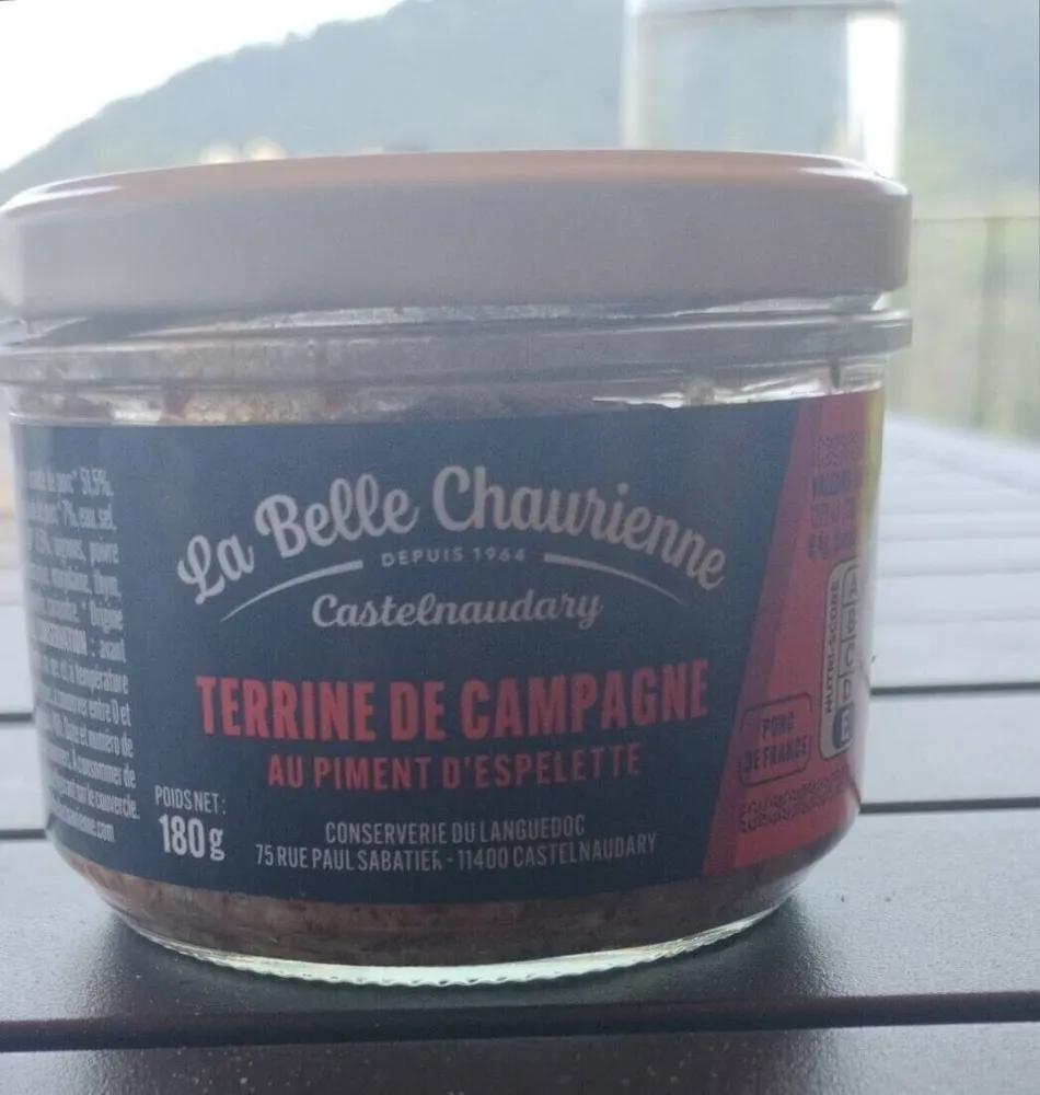 Terrine de campagne au piment d'Espelette