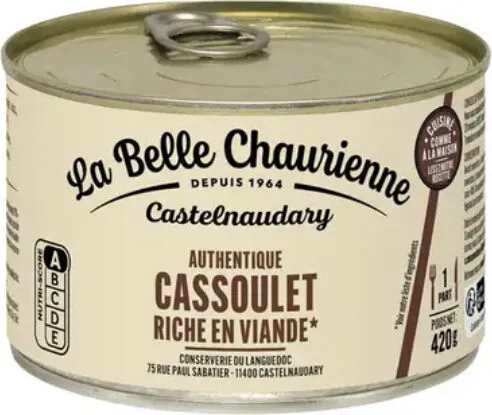 Authentique cassoulet au porc