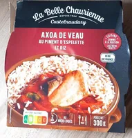 Axoa de veau piment d'Espelette et riz