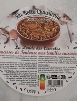 Saussices de Toulouse aux lentilles cuisinées