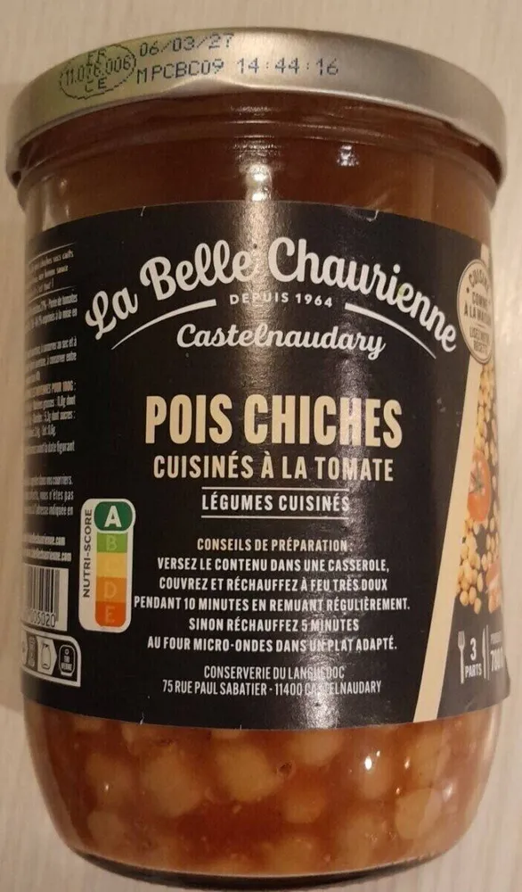 Pois chiches à la tomate