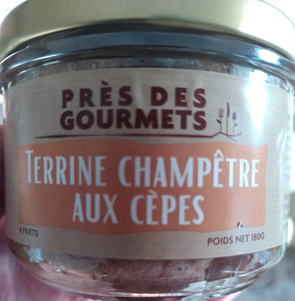 Terrine champêtre aux cèpes