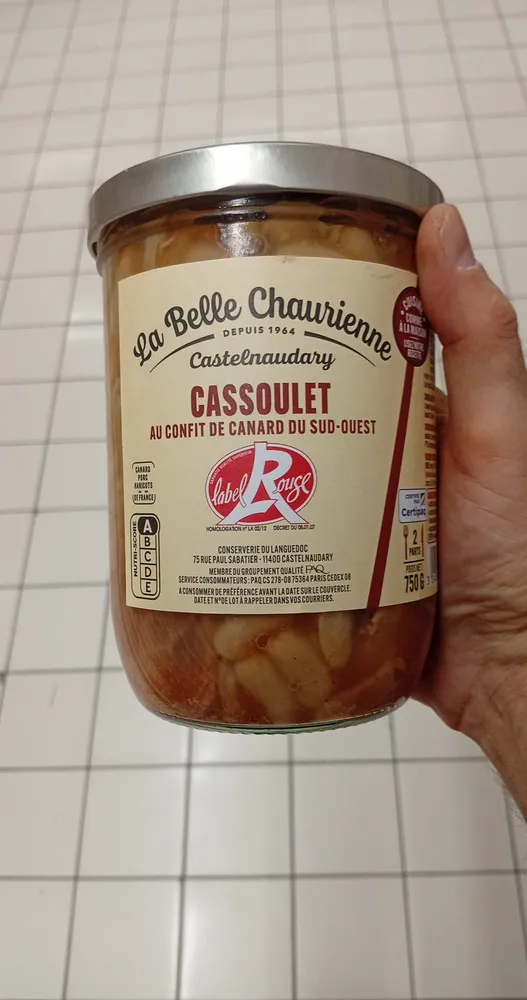 Cassoulet au confit de canard du sud-ouest