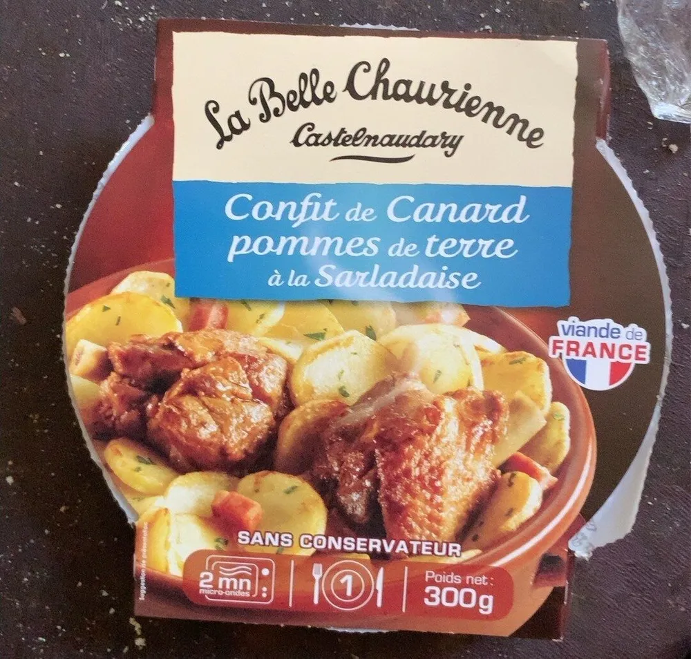 Confit de canard pommes de terre à la sarladaise