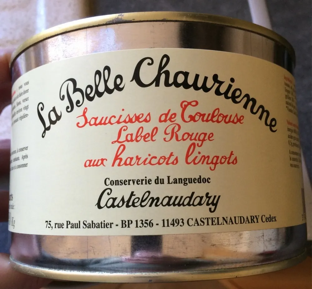 Saucisses de toulouse avec haricots