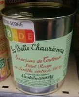 Saucisses de Toulouse Label Rouge aux lentilles vertes