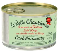 Saucisses de Toulouse aux lentilles vertes