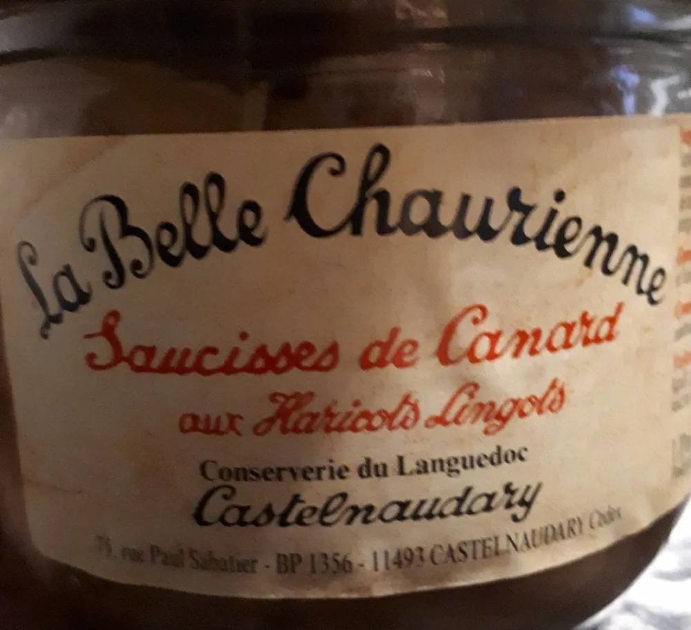 Saucisse de Canard aux Haricots Lingots