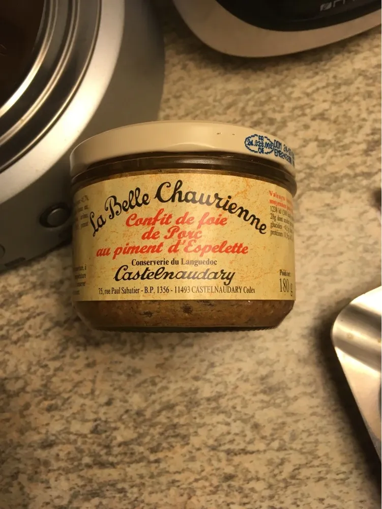 Confit de foie de porc au piment d’Espelette