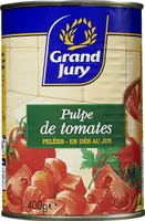 Pulpe de Tomates Pelées en Dés au Jus