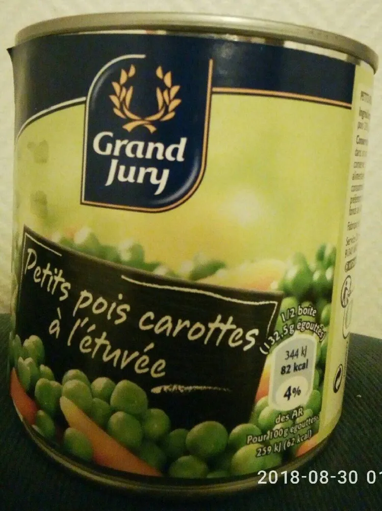 Petits pois carottes à l'étuvée