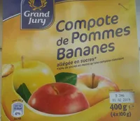 4X100G Compote Pommes / Bananes Grand Jury