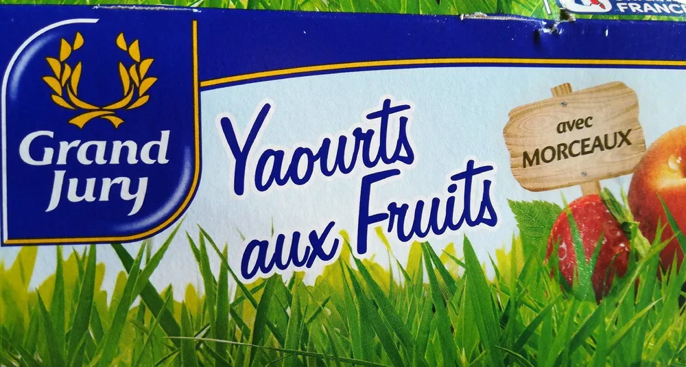 Yaourts aux fruits avec morceaux