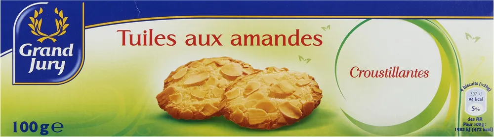 Tuiles aux amandes croustillantes