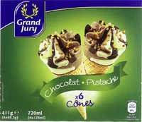 6X120ML Cones Chocolat / Pistache Grand Jury