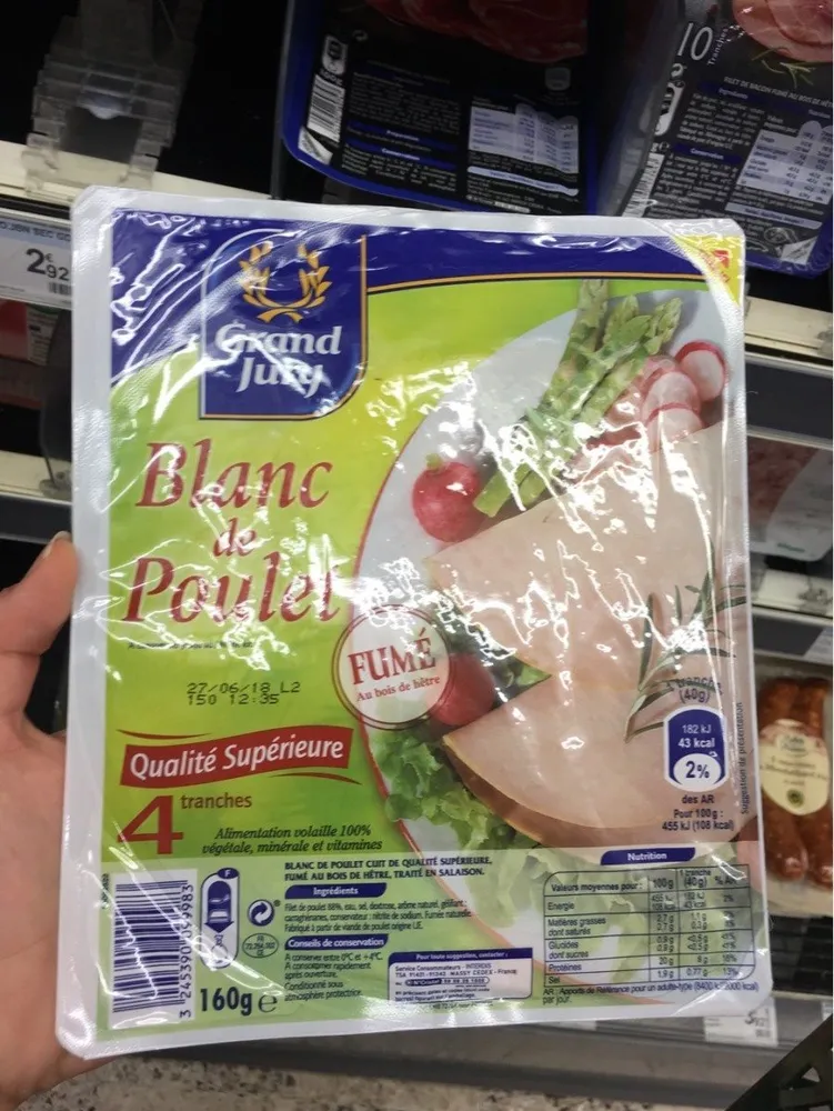 Tranche de Blanc de Poulet Fumé