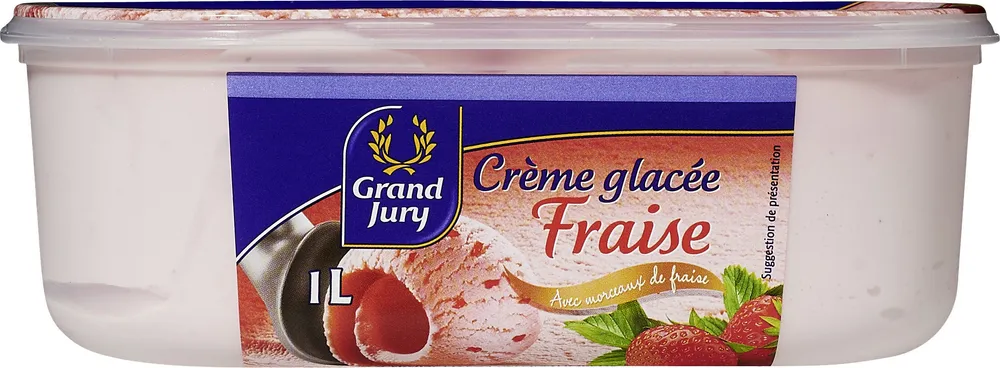 Crème glacée Fraise