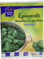 Epinards branches en portions surgelés