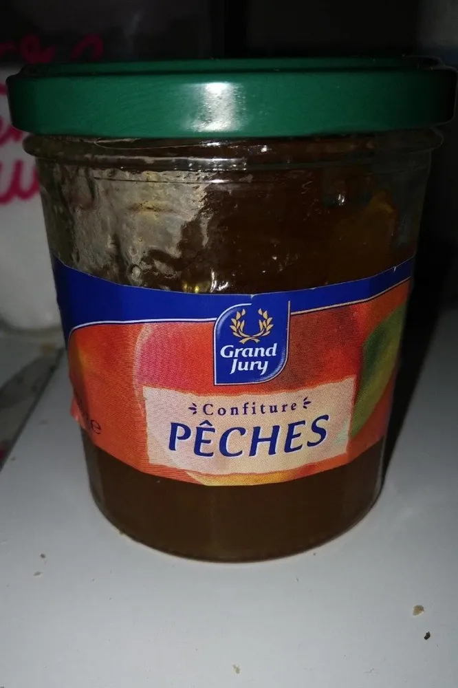 Pot 370G Confiture Peches Grand Jury