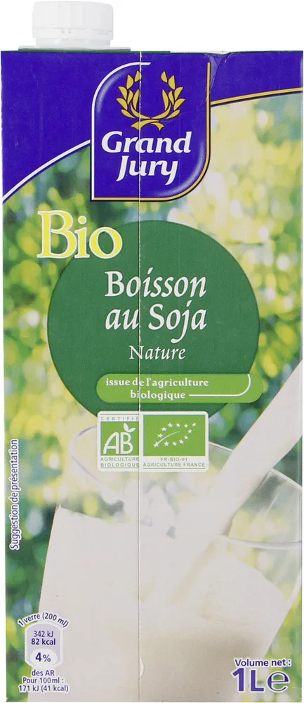 Boisson au soja nature bio
