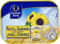 Filets de sardines sans arête à l'huile de tournesol