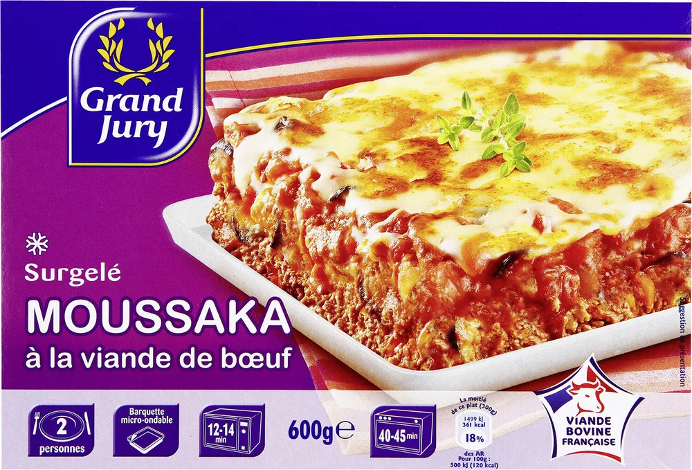 Moussaka à la viande de boeuf