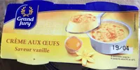 Crème aux oeufs saveur vanille