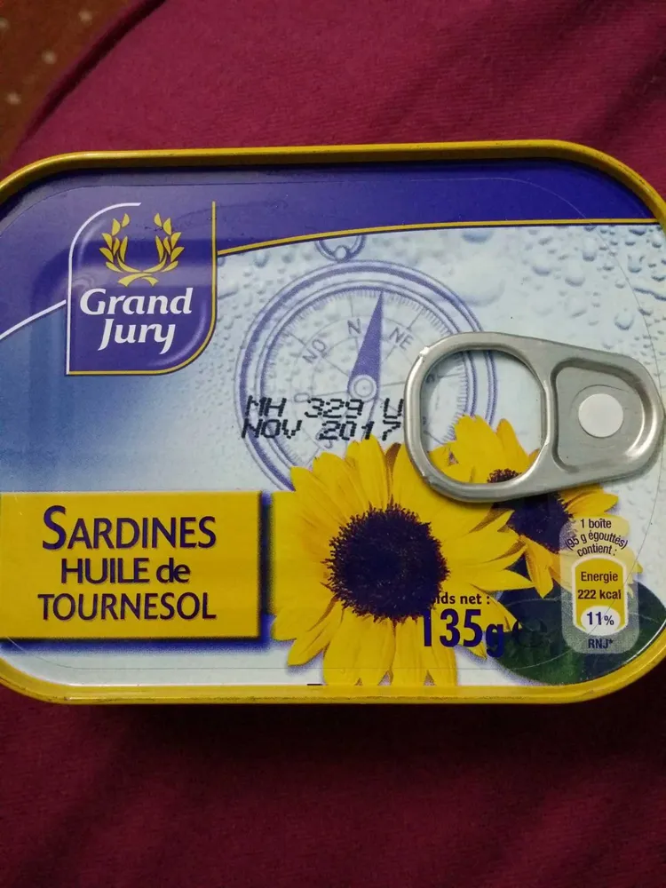 Sardines huile de tournesol