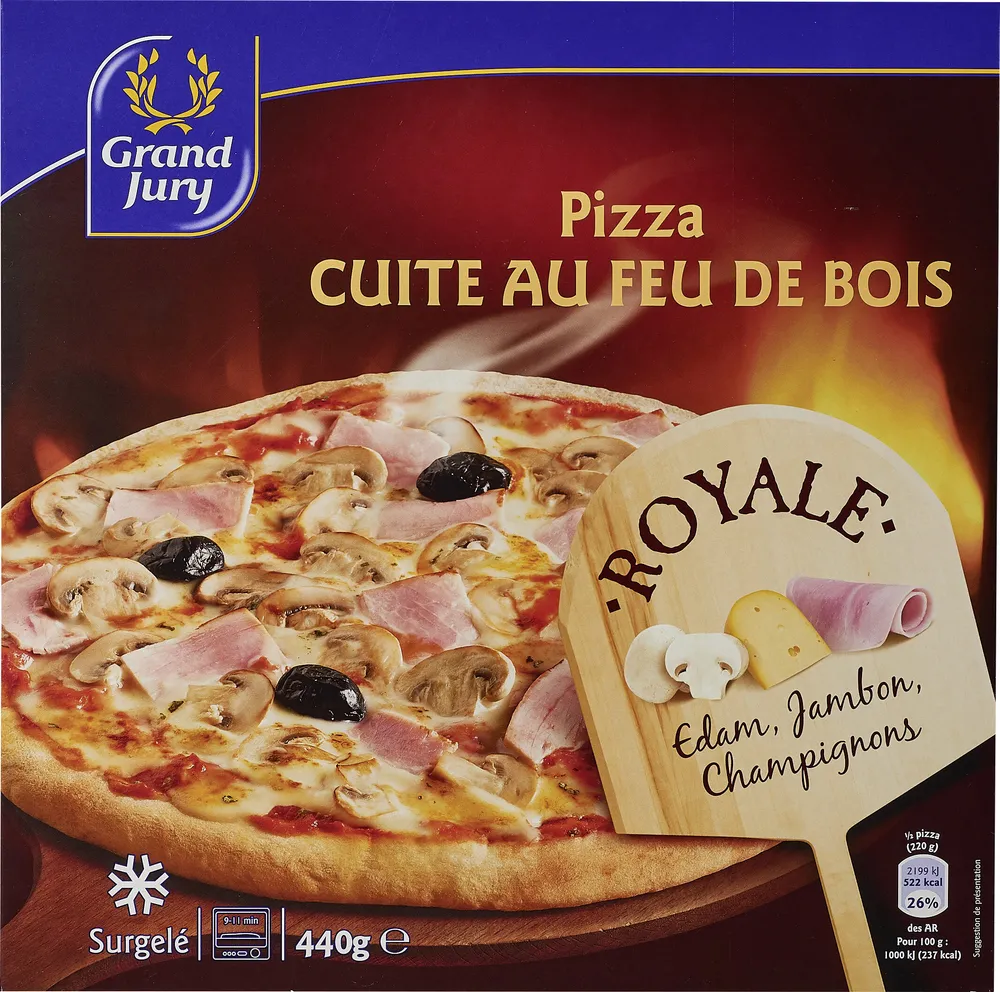 Pizza cuite au feu de bois Royale