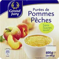 Purée de pommes pêches