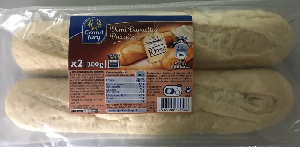 Demi Baguettes Précuites