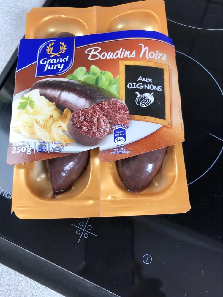 Boudins noirs aux oignons