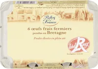 6 œufs frais fermiers Pondus en Pays de la Loire