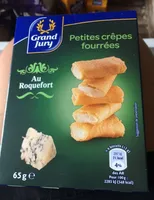 Petites crêpes fourrées au roquefort