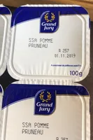 4X100G Compote Pomme / Pruneaux Sans Sucre Ajoute Grand Jury