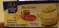 Riz au lait entier saveur vanille