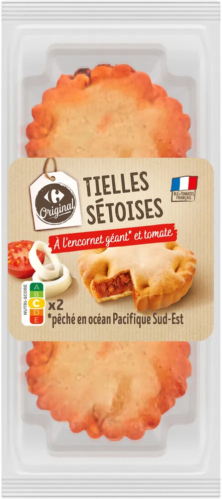 Tielles sétoises A l'encornet géant* et tomates