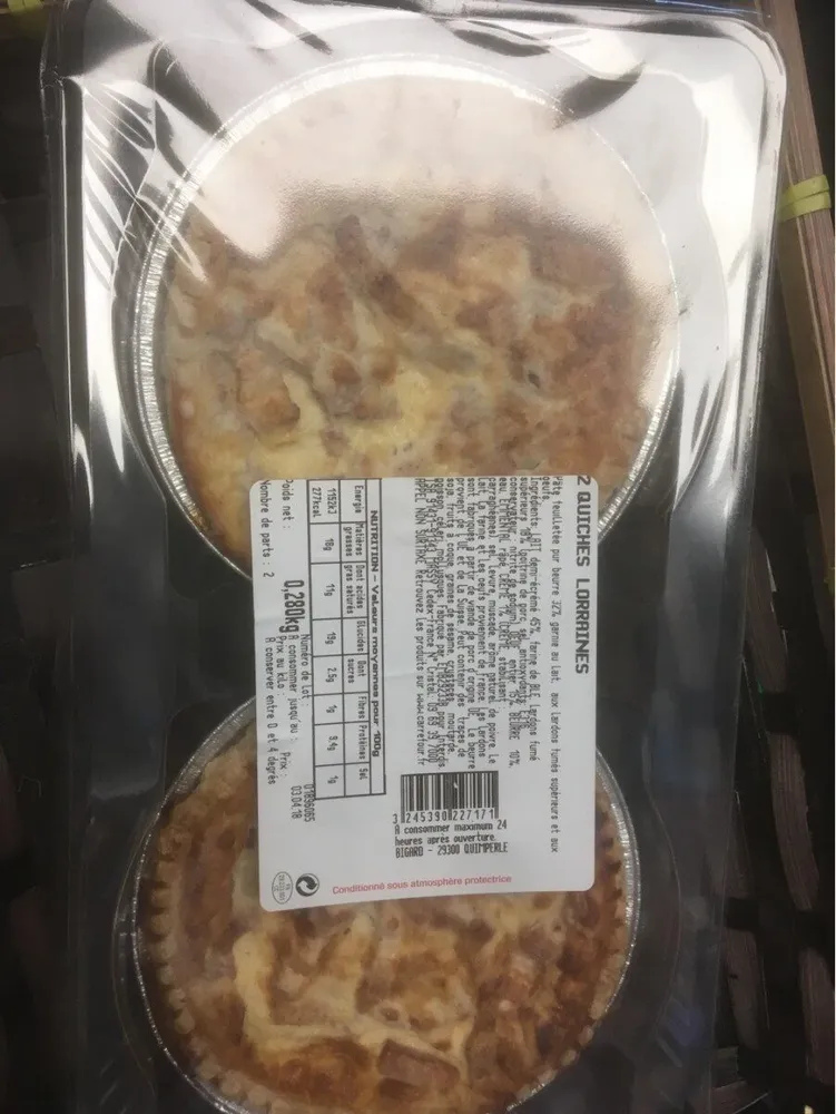 Quiche lorraine x2