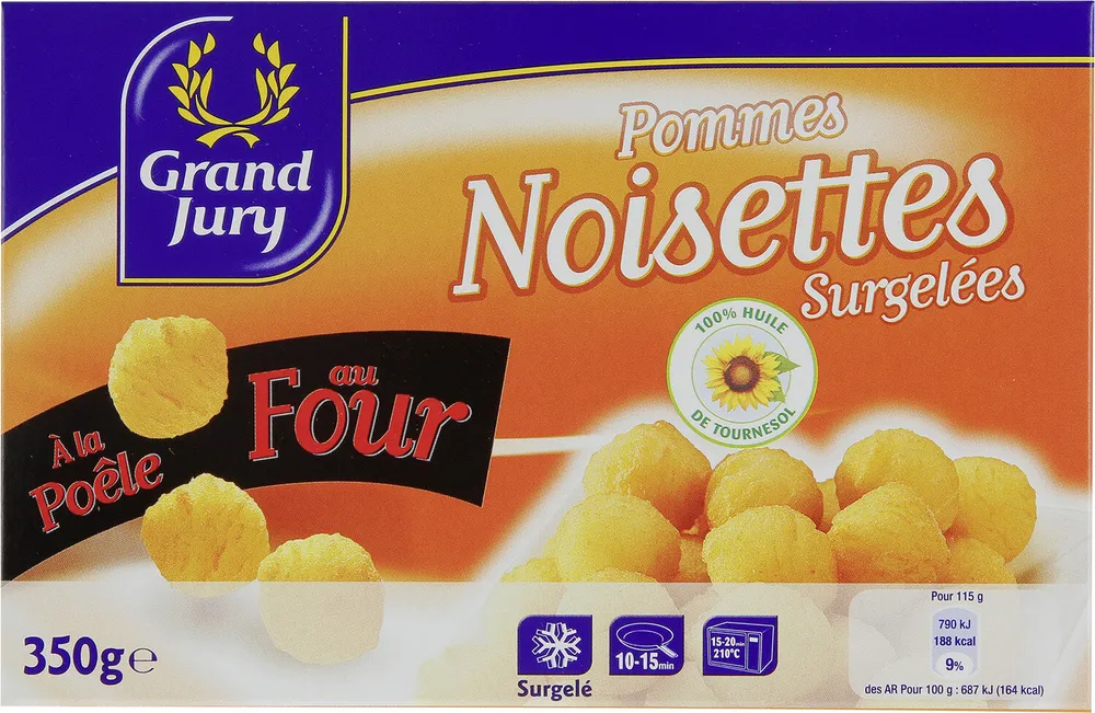 Pommes Noisettes Surgelées