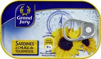 sardines huile de tournesol